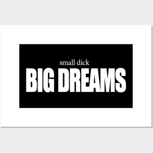Small Dick Big Dreams Posters and Art
